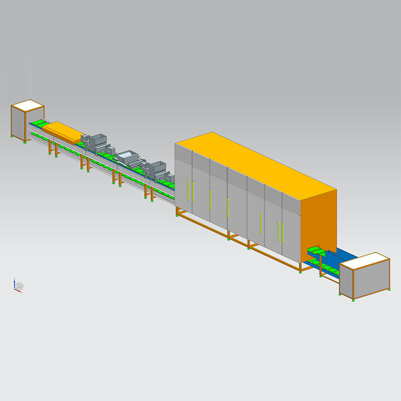 Linha de retorno modular automático de chocolate